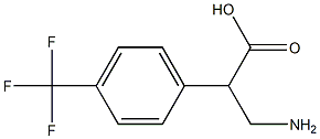 a-(Aminomethyl)-4-trifluoromethylbenzeneacetic acid Struktur