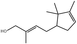 (2E)-2-methyl-4-(2,2,3-trimethylcyclopent-3-en-1-yl)but-2-en-1-ol Struktur