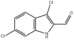 3,6-dichloro-1H-indole-2-carbaldehyde Struktur