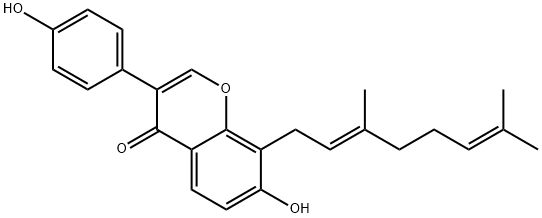 8-Geranyl daidzein Struktur