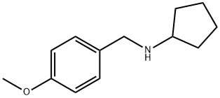 N-[(4-methoxyphenyl)methyl]cyclopentanamine Struktur