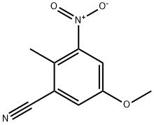 5-Methoxy-2-methyl-3-nitrobenzonitrile Struktur