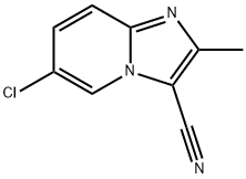 Imidazo[1,2-a]pyridine-3-carbonitrile, 6-chloro-2-methyl- Struktur