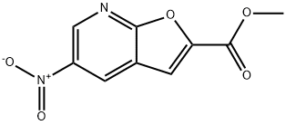 methyl 5-nitrofuro[2,3-b]pyridine-2-carboxylate Struktur