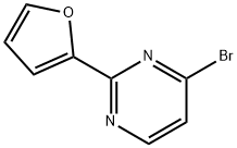 4-Bromo-2-(2-furyl)pyrimidine Struktur