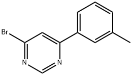 4-Bromo-6-(3-tolyl)pyrimidine Struktur