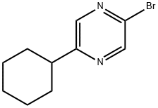 2-Bromo-5-(cyclohexyl)pyrazine Struktur