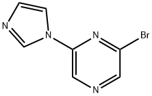 2-Bromo-6-(imidazol-1-yl)pyrazine Struktur