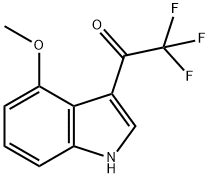 2,2,2-TRIFLUORO-1-(4-METHOXY-1H-INDOL-3-YL)ETHANONE Struktur