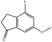 5-Fluoro-7-methoxy-indan-1-one Struktur