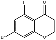 7-Bromo-5-fluorochroman-4-one Struktur