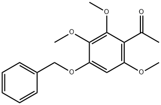 1-(4-(benzyloxy)-2,3,6-trimethoxyphenyl)ethan-1-one Struktur