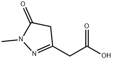 2-(1-methyl-5-oxo-4,5-dihydro-1H-pyrazol-3-yl)acetic acid Struktur