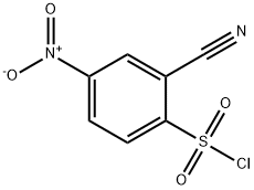 2-cyano-4-nitrobenzene-1-sulfonyl chloride Struktur