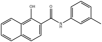 1-hydroxy-N-(3-methylphenyl)naphthalene-2-carboxamide Struktur