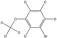 3-Methoxybromobenzene-d7 Struktur