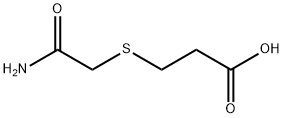 3-[(carbamoylmethyl)sulfanyl]propanoic acid Struktur