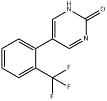 2-Hydroxy-5-(2-trifluoromethylphenyl)pyrimidine Struktur