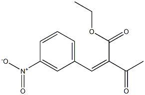 Butanoic acid, 2-[(3-nitrophenyl)methylene]-3-oxo-, ethyl ester, (2Z)- Struktur