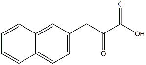 3-(naphthalen-2-yl)-2-oxopropanoic acid Struktur