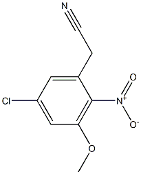 2-(5-chloro-3-methoxy-2-nitrophenyl)acetonitrile