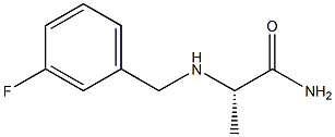 (S)-2-(3-fluorobenzylamino)propanamide Struktur