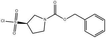 benzyl (R)-3-(chlorosulfonyl)pyrrolidine-1-carboxylate Structure