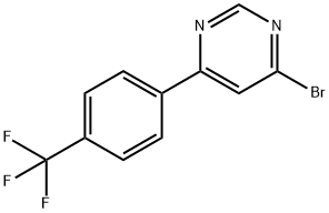 4-Bromo-6-(4-trifluoromethylphenyl)pyrimidine Struktur