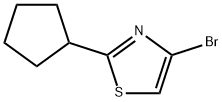 4-Bromo-2-(cyclopentyl)thiazole Struktur