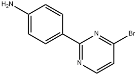 4-Bromo-2-(4-aminophenyl)pyrimidine Struktur