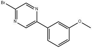 2-Bromo-5-(3-methoxyphenyl)pyrazine Struktur