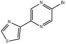 2-Bromo-5-(4-thiazolyl)pyrazine Struktur