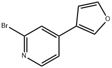 2-Bromo-4-(3-furyl)pyridine Struktur