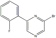 2-Bromo-6-(2-fluorophenyl)pyrazine Struktur