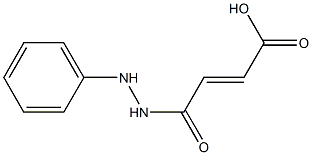 (E)-4-oxo-4-(2-phenylhydrazino)-2-butenoic acid Struktur