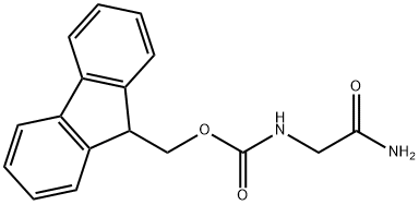 (9H-fluoren-9-yl)methyl N-(carbamoylmethyl)carbamate Struktur