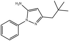 3-(2,2-dimethylpropyl)-1-phenyl-1H-pyrazol-5-amine Struktur