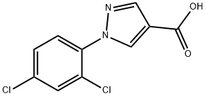 1-(2,4-dichlorophenyl)-1H-pyrazole-4-carboxylic acid Struktur