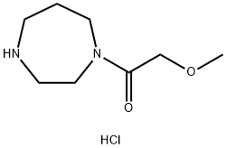 1-(methoxyacetyl)-1,4-diazepane hydrochloride Struktur