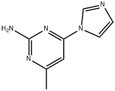 2-Amino-4-(1H-imidazol-1-yl)-6-methylpyrimidine Struktur