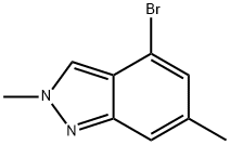 4-Bromo-2,6-dimethyl-2H-indazole Struktur