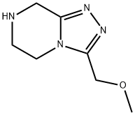 3-(methoxymethyl)-5H,6H,7H,8H-[1,2,4]triazolo[4,3-a]pyrazine Struktur