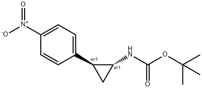 tert-butyl ((1R,2S)-2-(4-nitrophenyl)cyclopropyl)carbamate Struktur