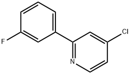 4-Chloro-2-(3-fluorophenyl)pyridine Struktur