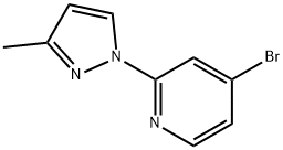 4-Bromo-2-(3-methyl-1H-pyrazol-1-yl)pyridine Struktur