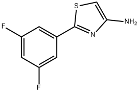 4-Amino-2-(3,5-difluorophenyl)thiazole Struktur