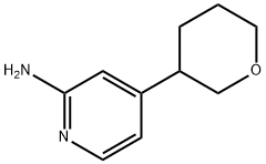 2-Amino-4-(tetrahydropyran-3-yl)pyridine Struktur