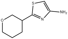 4-Amino-2-(tetrahydropyran-3-yl)thiazole Struktur