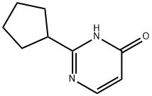 4-Hydroxy-2-(cyclopentyl)pyrimidine Struktur