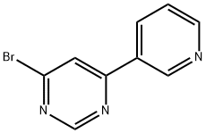 4-Bromo-6-(3-pyridyl)pyrimidine Struktur